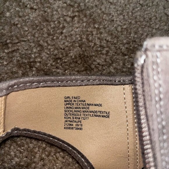 SO Rhinestone Heeled Sandals Open Toe Taupe Grey Block Heel Womens Size 5 - Picture 7 of 7